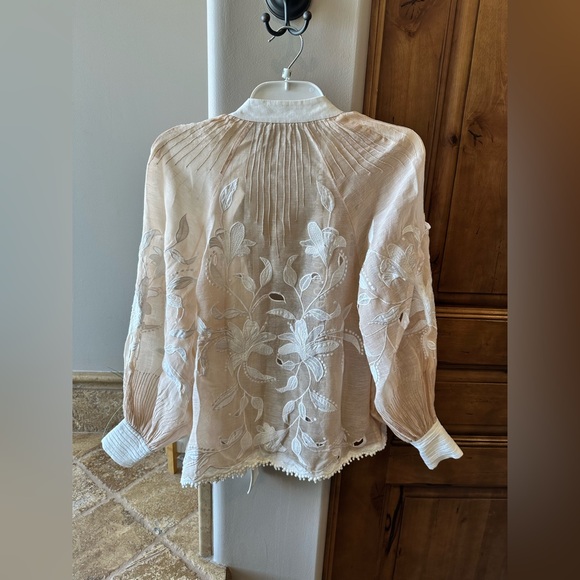 Zimmermann Corsage Lily Appliqué Blouse💋 - Picture 11 of 13